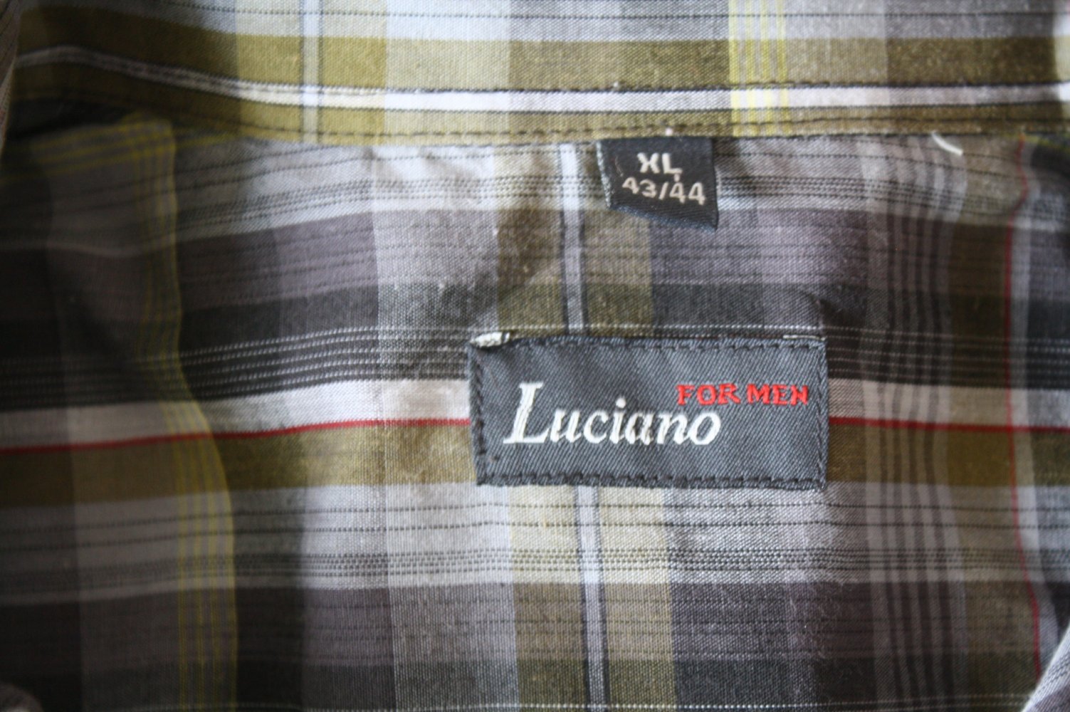 kariertes Herrenhemd Luciano Vintage Hemd herren XL 