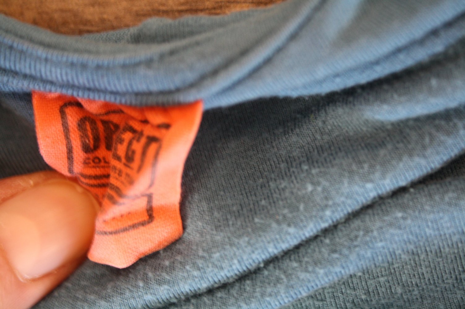 Gesmoktes Shirt von Object petrol blau Jerseyshirt Tshirt 34 36 Vintageshirt