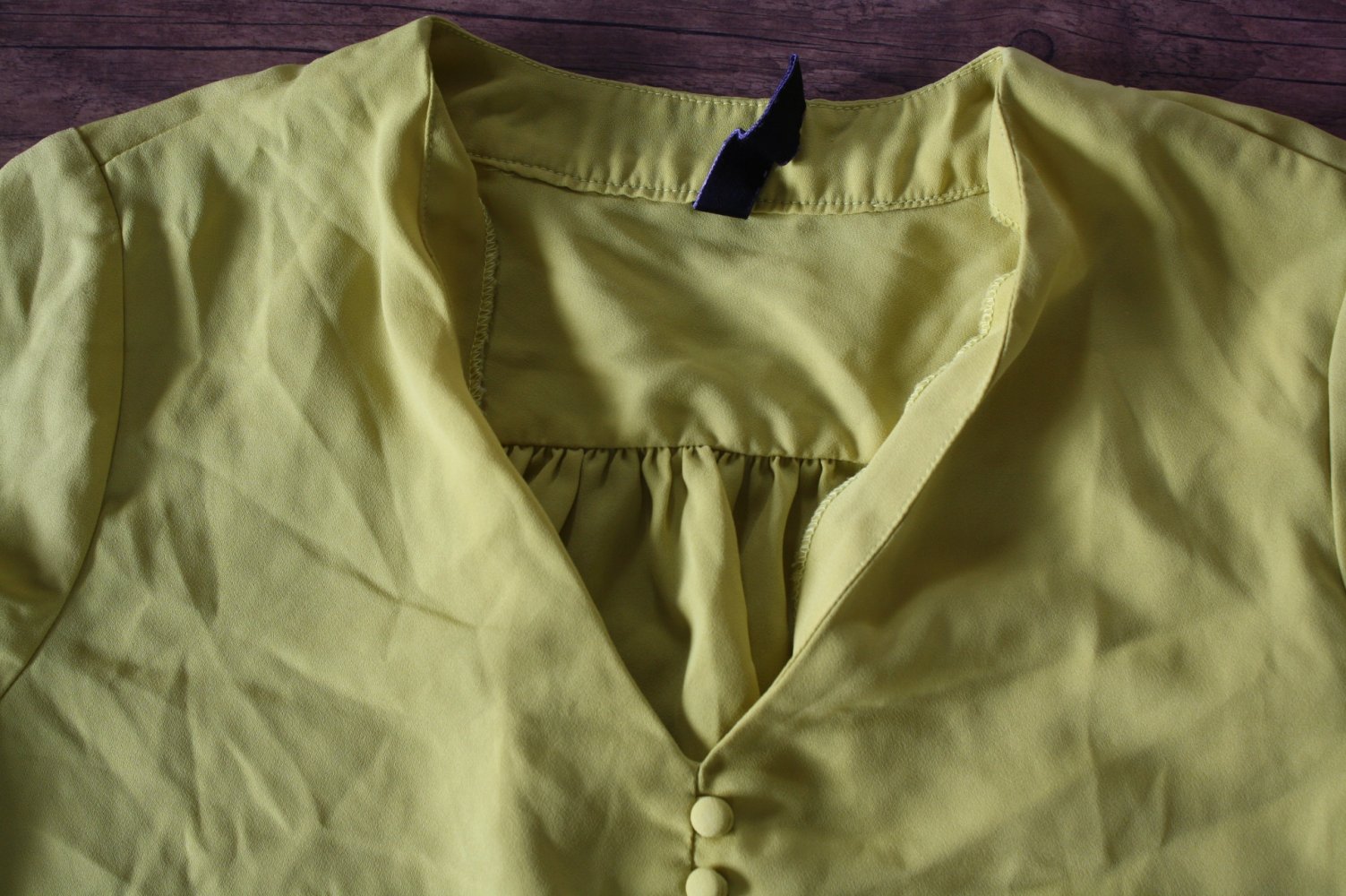 Luftige leichte Senfgrüngelbe neonfarben neon lässige Hippiebluse Hippiebluse Jean pascal S 36