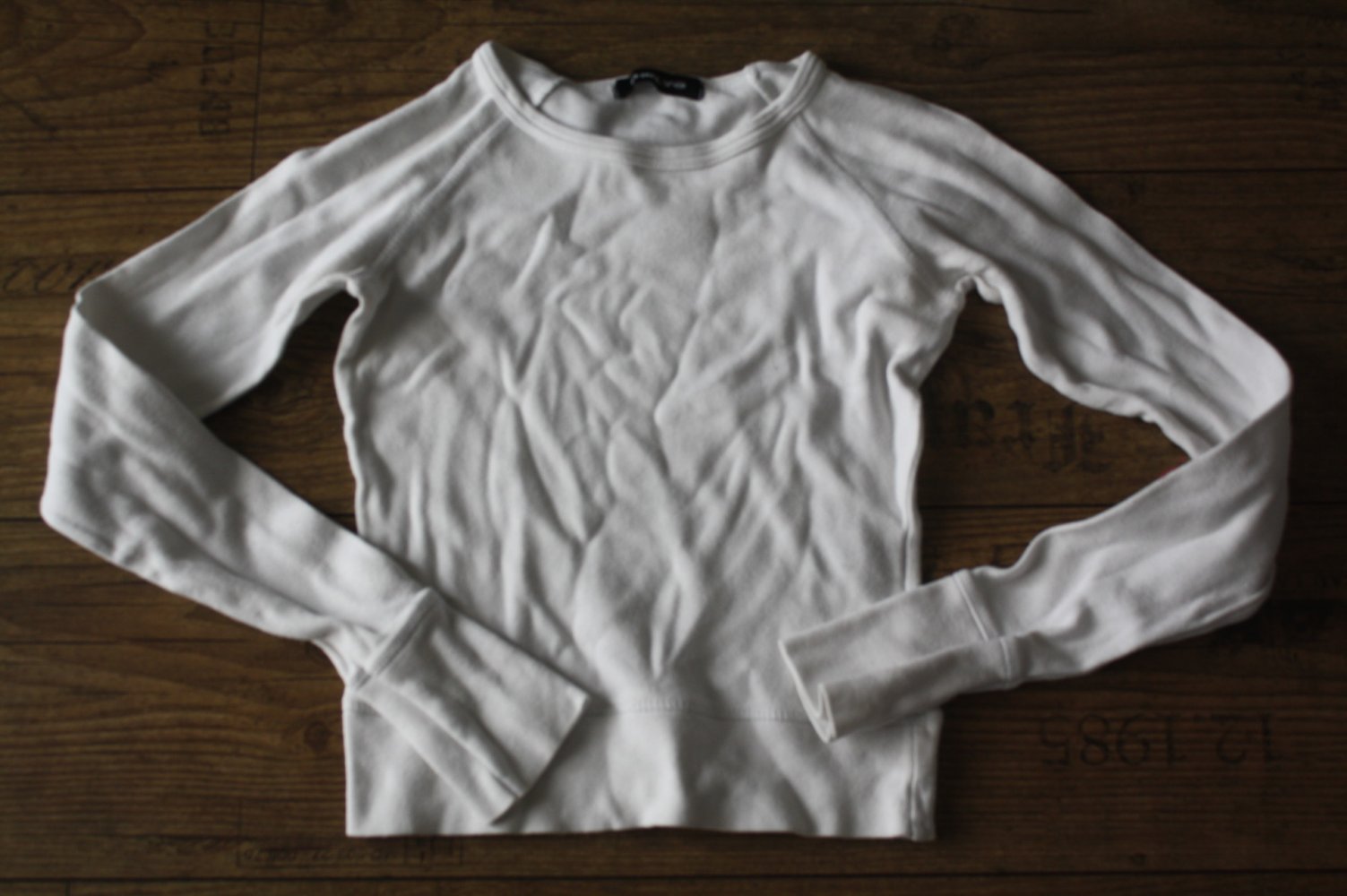 Only Langarmshirt weiss Shirt Sweatshirt XXS 32 Baumwollshirt