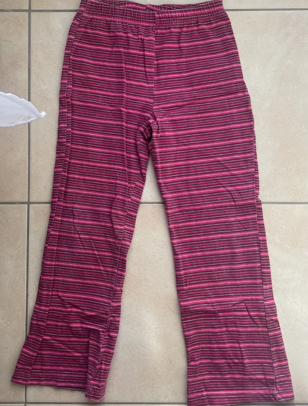 Schlafanzughose gestreift Pink Mädchen