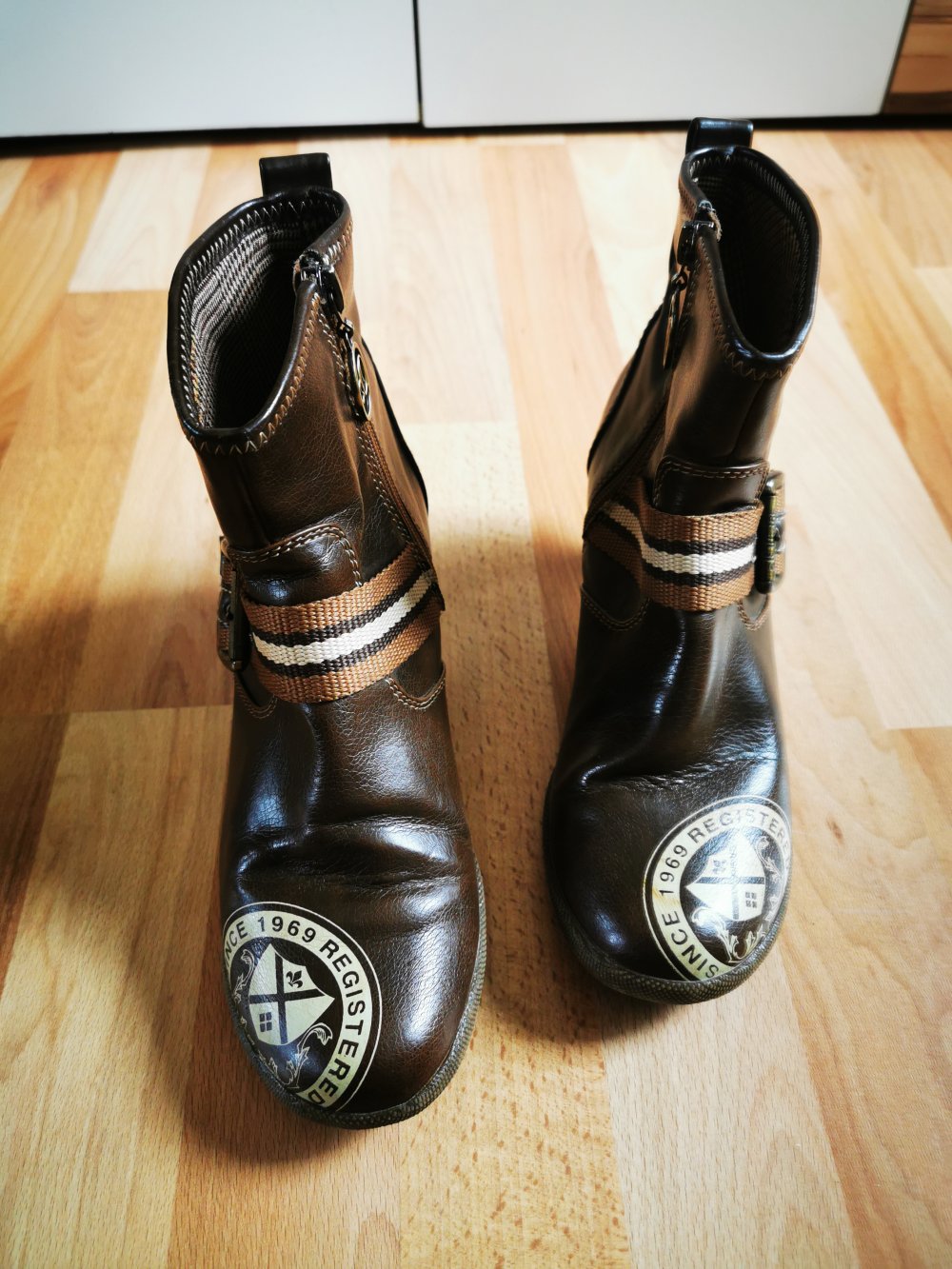 Schicke braune Damen- Stiefeletten von „s.Oliver“, Gr. 38