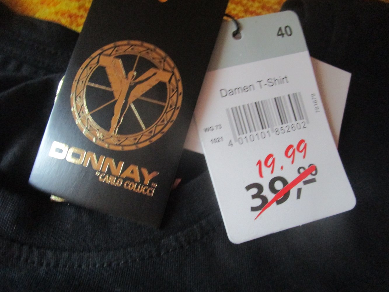 T-Shirt von Donnay Größe 40 neu und ungetragen schwarz