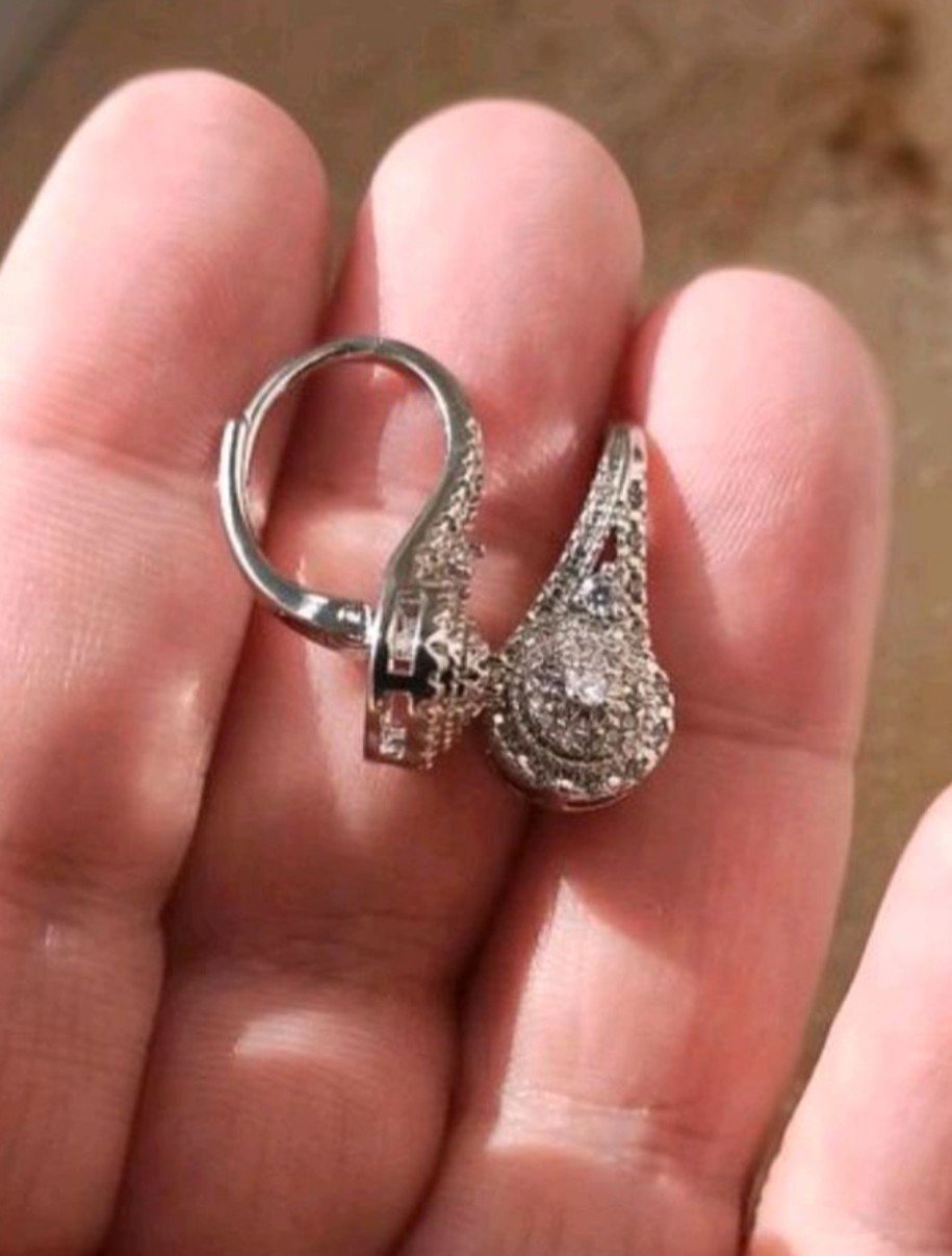 Sterling Silber Ohrringe Creolen versilbert