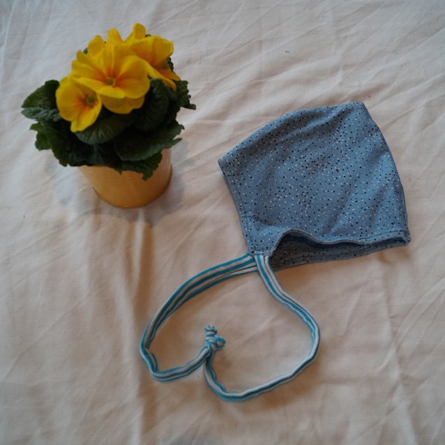 Wendemützchen Wendemütze Mütze zum Wenden Pixiemütze Pixie Mütze kbA Baumwolle Gr. 3-9 Monate ca.