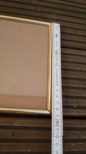 Bilderrahmen  Fotorahmen gold vintage 14 cm breit 19 cm hoch 1,5 cm tief 