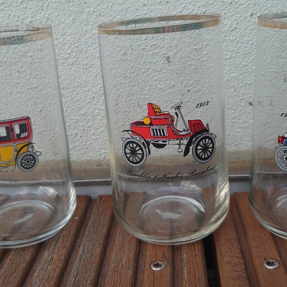 Glas Gläser Saftgläser Oldtimer DDR 70er Jahren Original Vintage 3 Stück