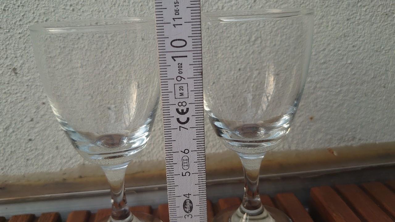 Glas Gläser Likörglas 2 Stück 70er / 80er Jahre original Vintage
