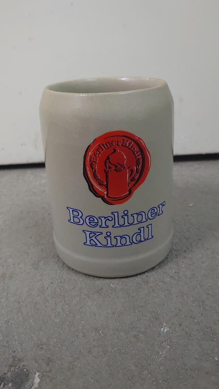 Berliner Kindl Krug Bierkrug Tonkrug 0,5 Liter