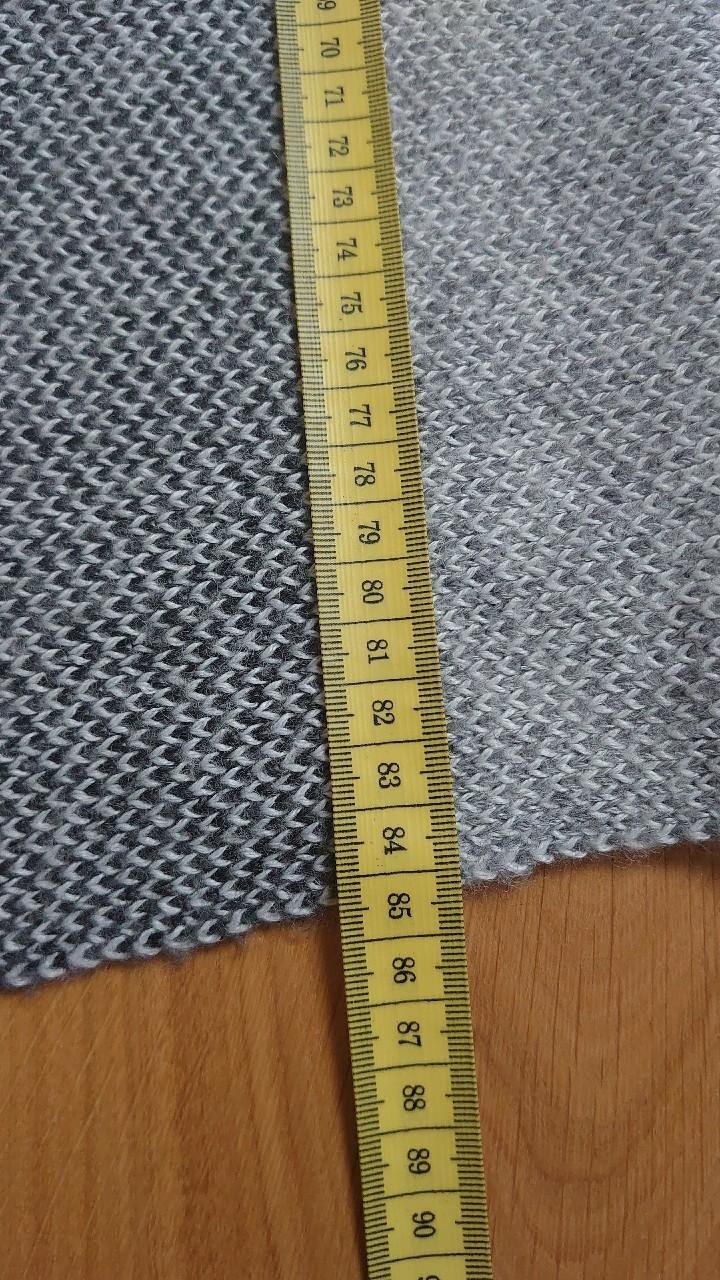 Strickjacke Patrizia Dini grau Streifen Größe M