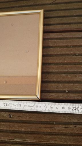 Bilderrahmen  Fotorahmen gold vintage 14 cm breit 19 cm hoch 1,5 cm tief 