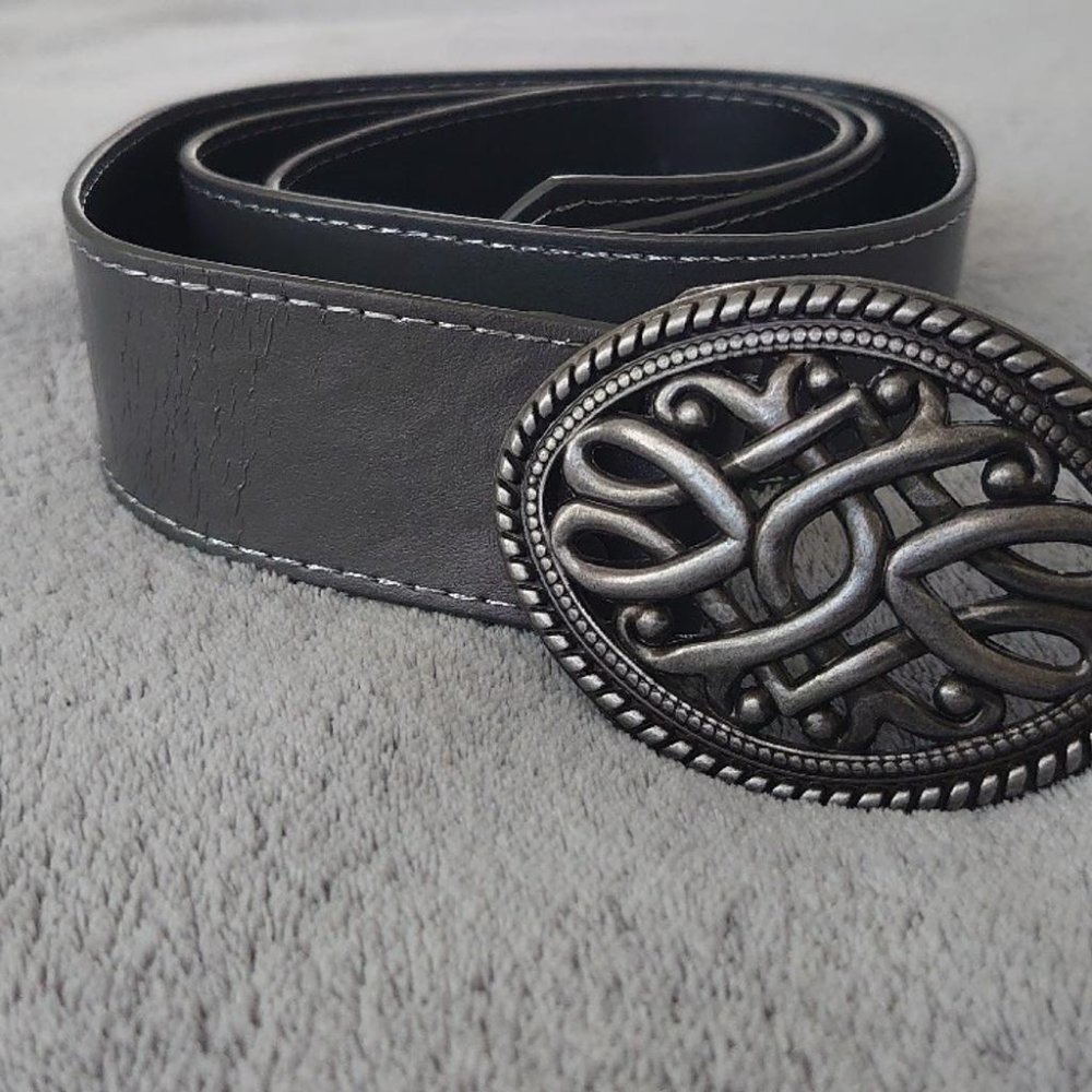 Gürtel grau silber 90er Jahre Vintage 