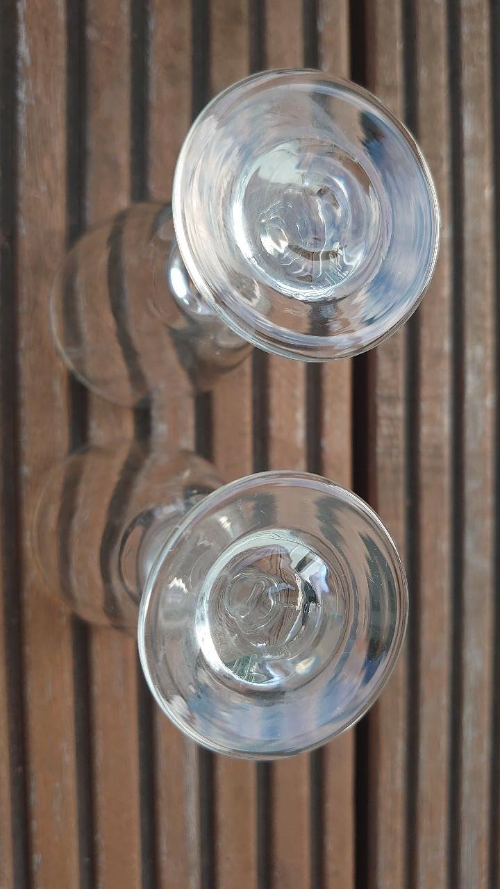 Glas Gläser Likörglas 2 Stück 70er / 80er Jahre original Vintage