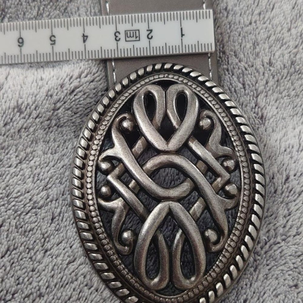 Gürtel grau silber 90er Jahre Vintage 