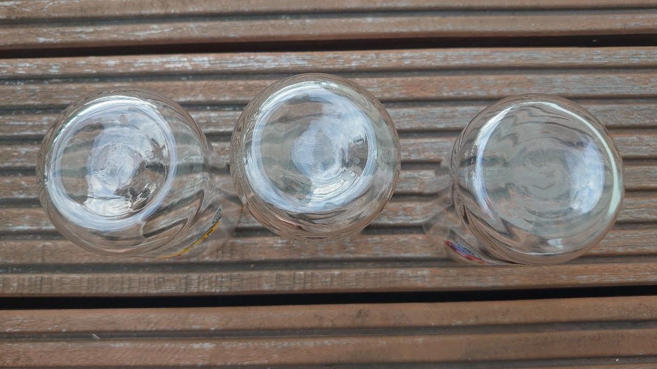 Glas Gläser Saftgläser Oldtimer DDR 70er Jahren Original Vintage 3 Stück
