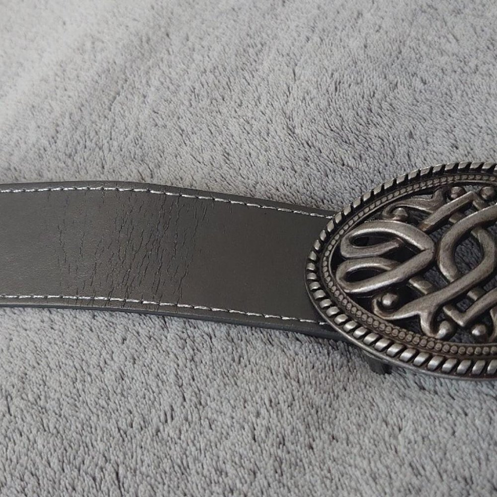 Gürtel grau silber 90er Jahre Vintage 