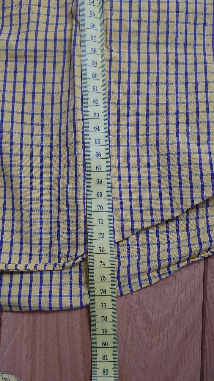 Hemd Gilberto gelb blau kariert Größe 41