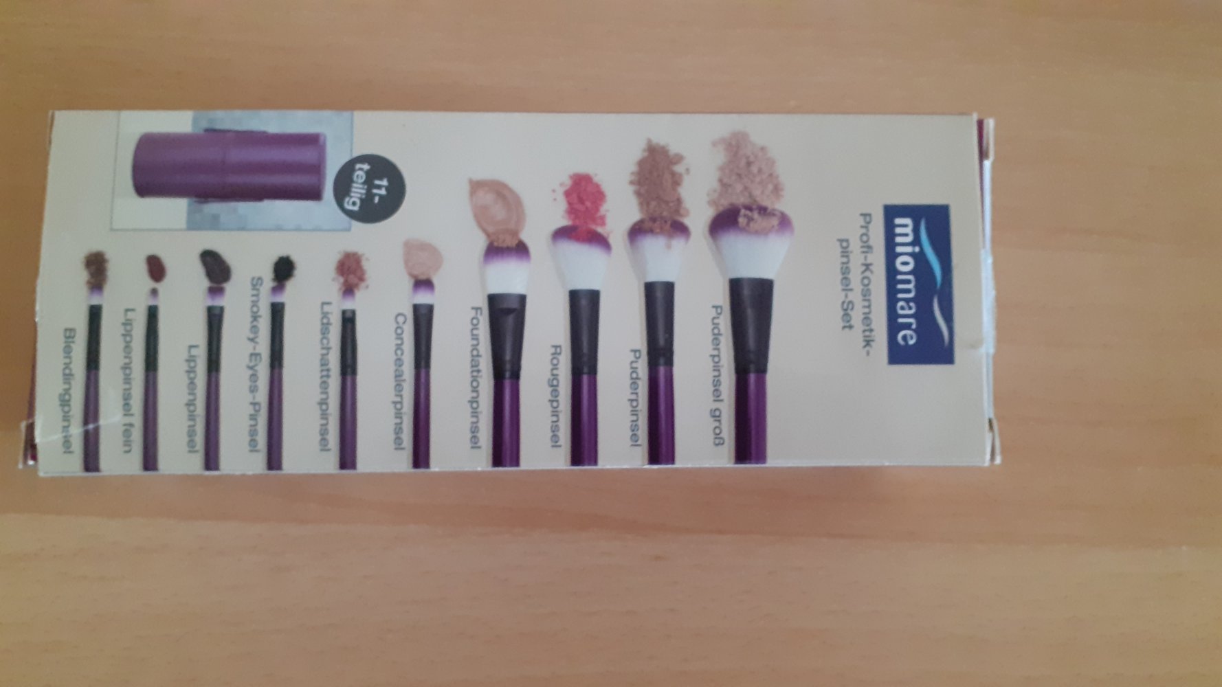 Miomare Profi Kosmetikpinsel Set 11 teilig unbenutzt