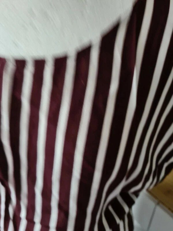 Sommerkleid Object Gr. 38 weiß/bordo Kleid casual basic