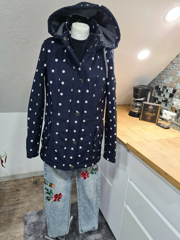 Zabaione Gr. S Übergangsjacke Regenjacke Outdoor Windbreaker Lang Funktionsjacke
