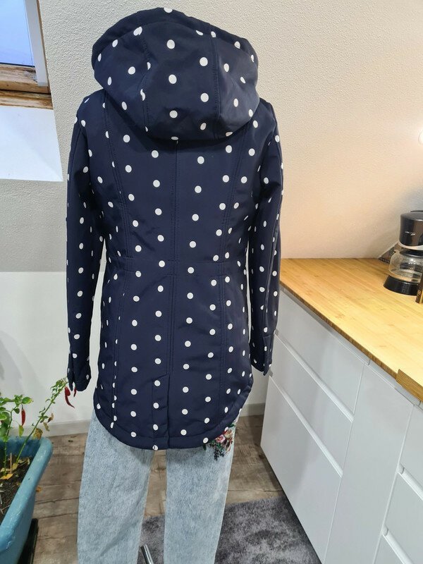 Zabaione Gr. S Übergangsjacke Regenjacke Outdoor Windbreaker Lang Funktionsjacke