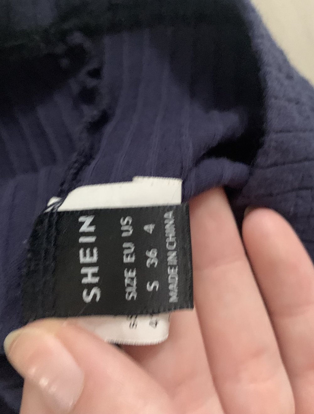 Marinenblaues Vintage Oberteil