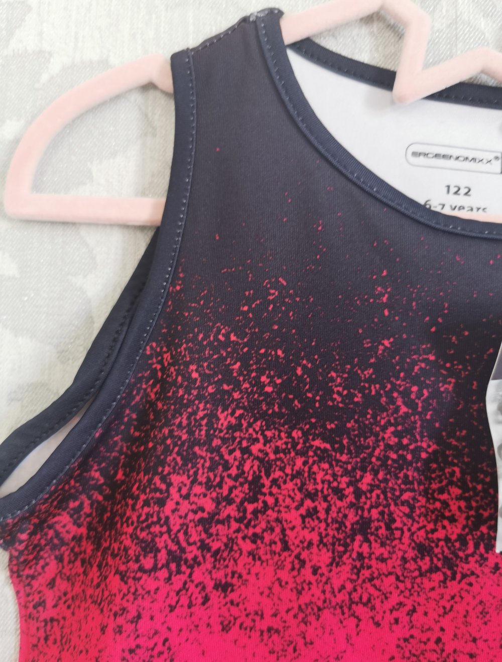 Sport Top | Bustier Gr. 122 in marineblau pink Atmungsaktiv Neu mit Etikett