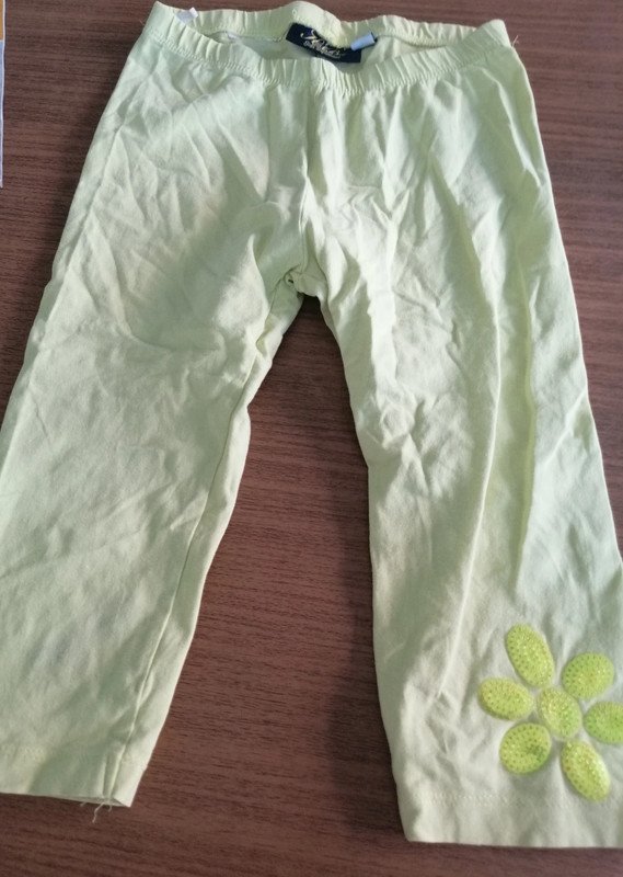 Hellgelbe Leggings - Gr. 122/128