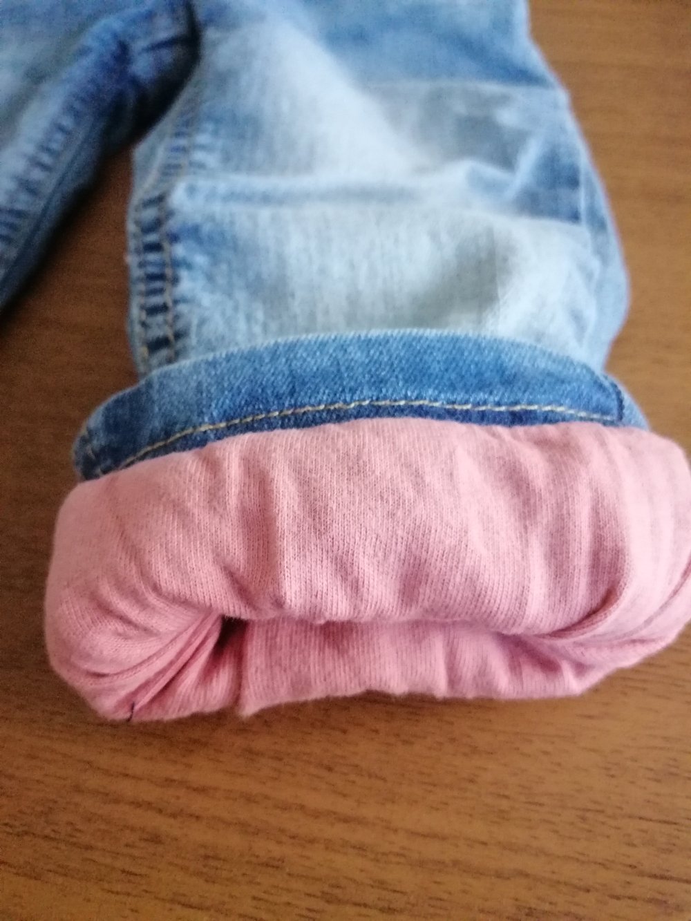 Blau Jeans - gefüttert - Gr. 74/80 - impidimpi - Denim for Girls