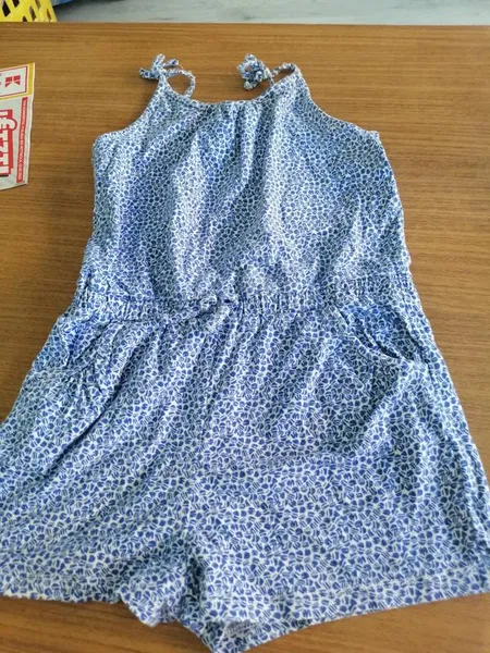 Jumpsuit blau gemustert H&M - Gr. 110/116