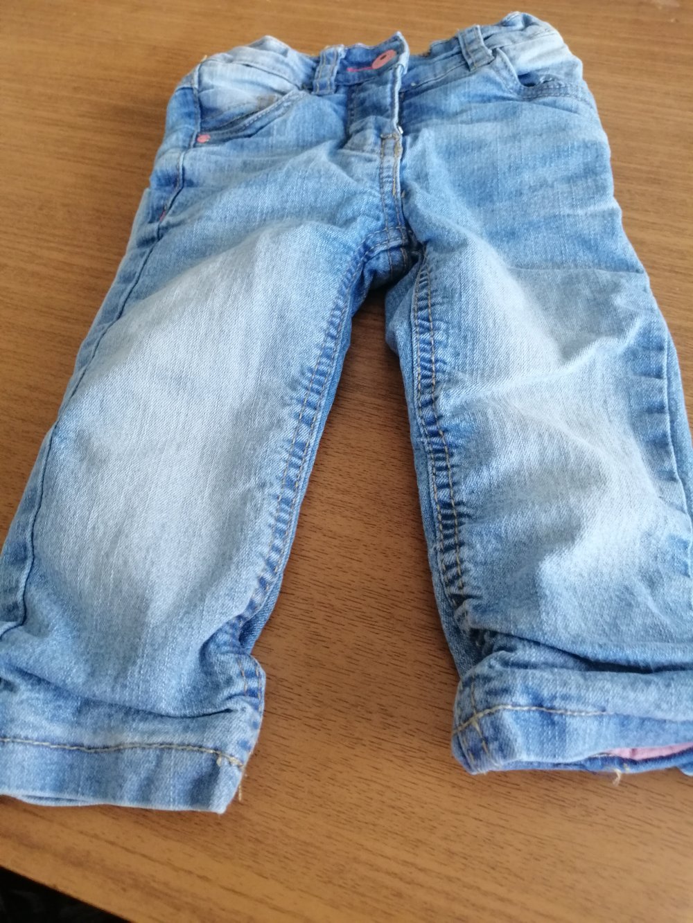 Blau Jeans - gefüttert - Gr. 74/80 - impidimpi - Denim for Girls
