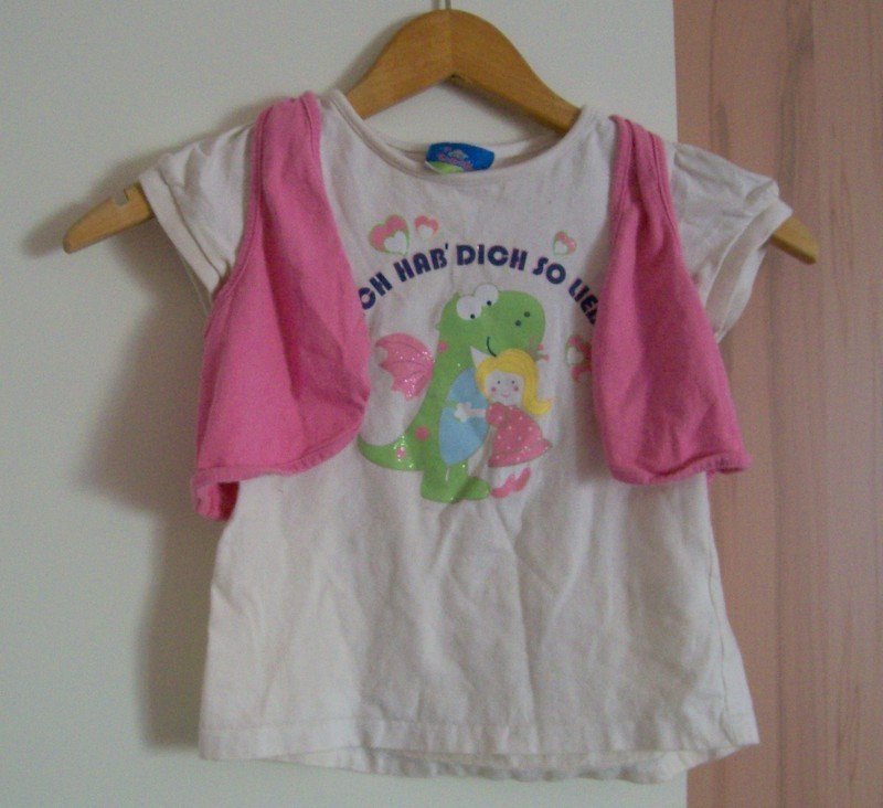 Shirt mit angenähtem Bolero - Gr. 98 - Topolino