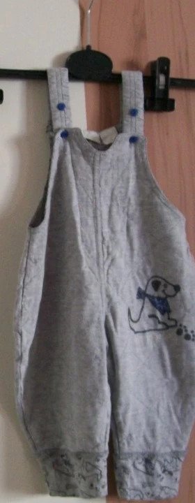 Grauer Zweiteiler - Gr. 74 - Vintage