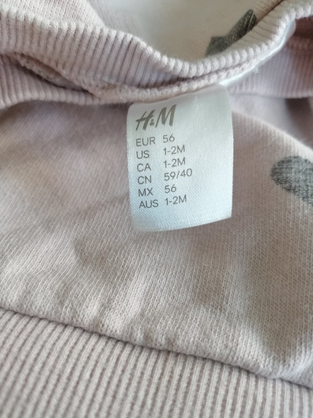 Rosa Sweatshirt von H&M - Gr. 56