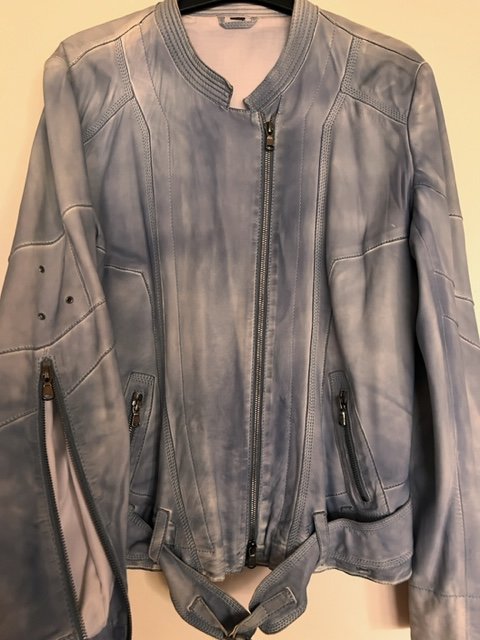 Marc Cain Vintage-Look Damen Lederjacke