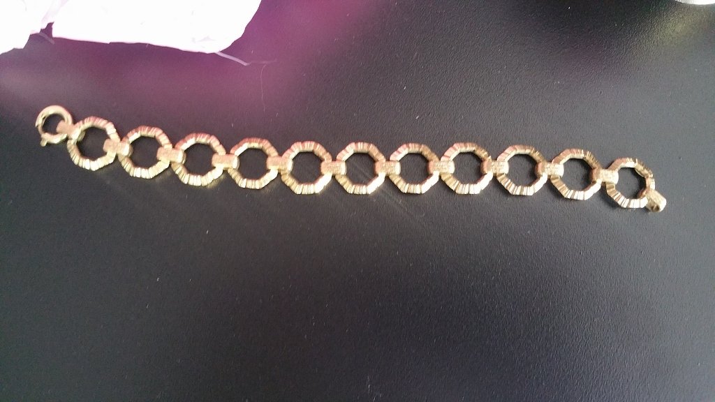 Vintage Armband Amerikaner Retro 60 er Gold Doublé