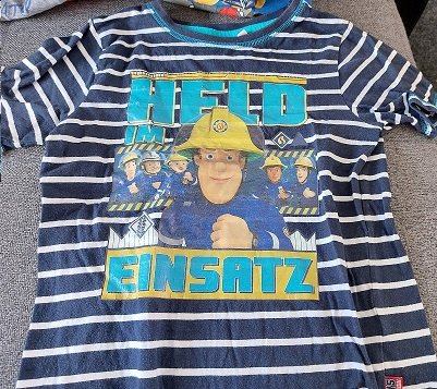 Paket 4 Feuerwehrmann Sam T-Shirts Grösse 110/116