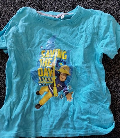 Paket 4 Feuerwehrmann Sam T-Shirts Grösse 110/116