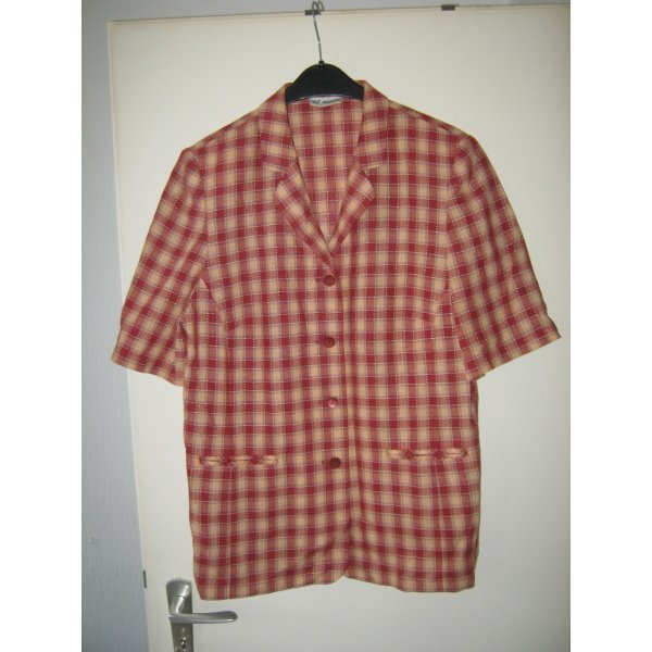 karierte Kurzarm-Weste