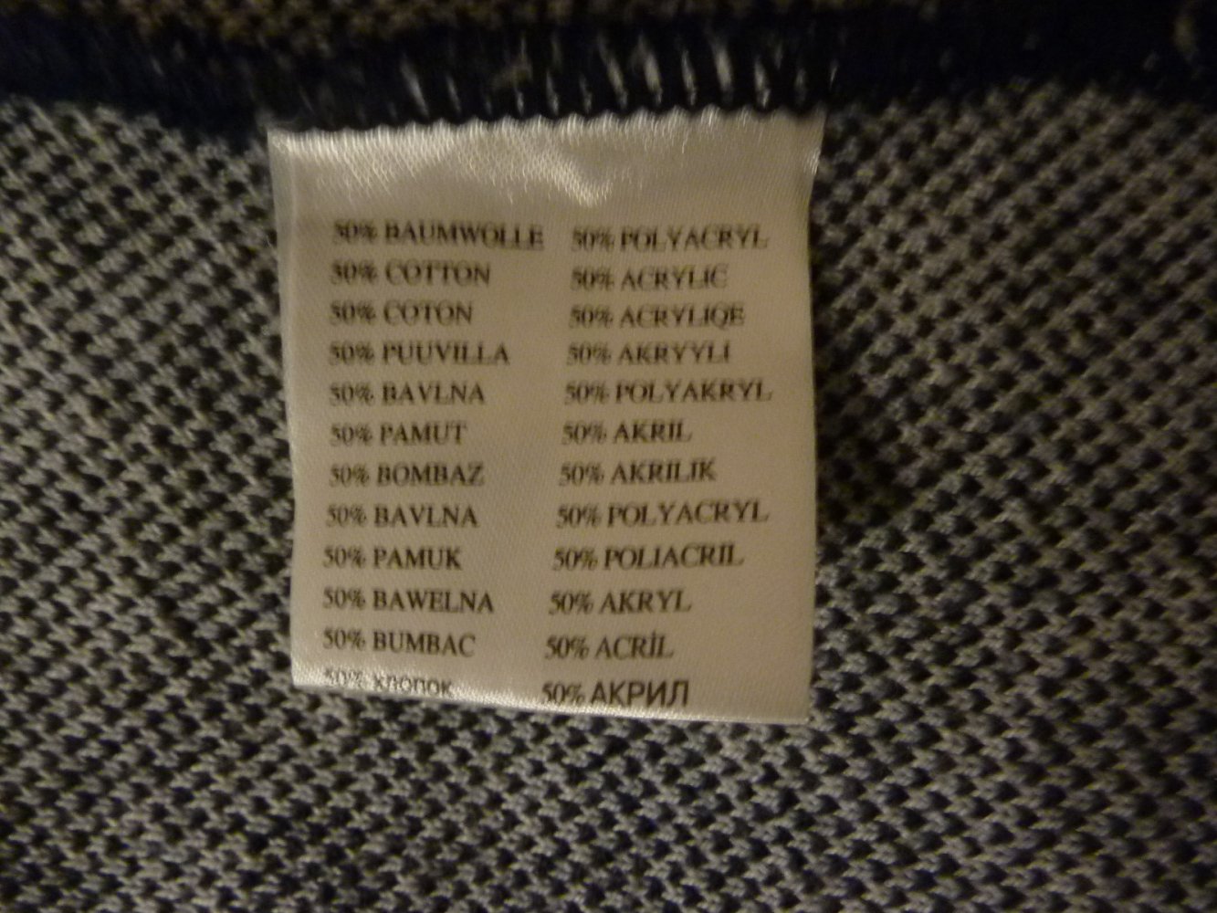 Strickjacke Cardigan 46 48 50 XXL Kapuze lang Strick blau weiß Kimmy Brust  68 cm mit Baumwolle