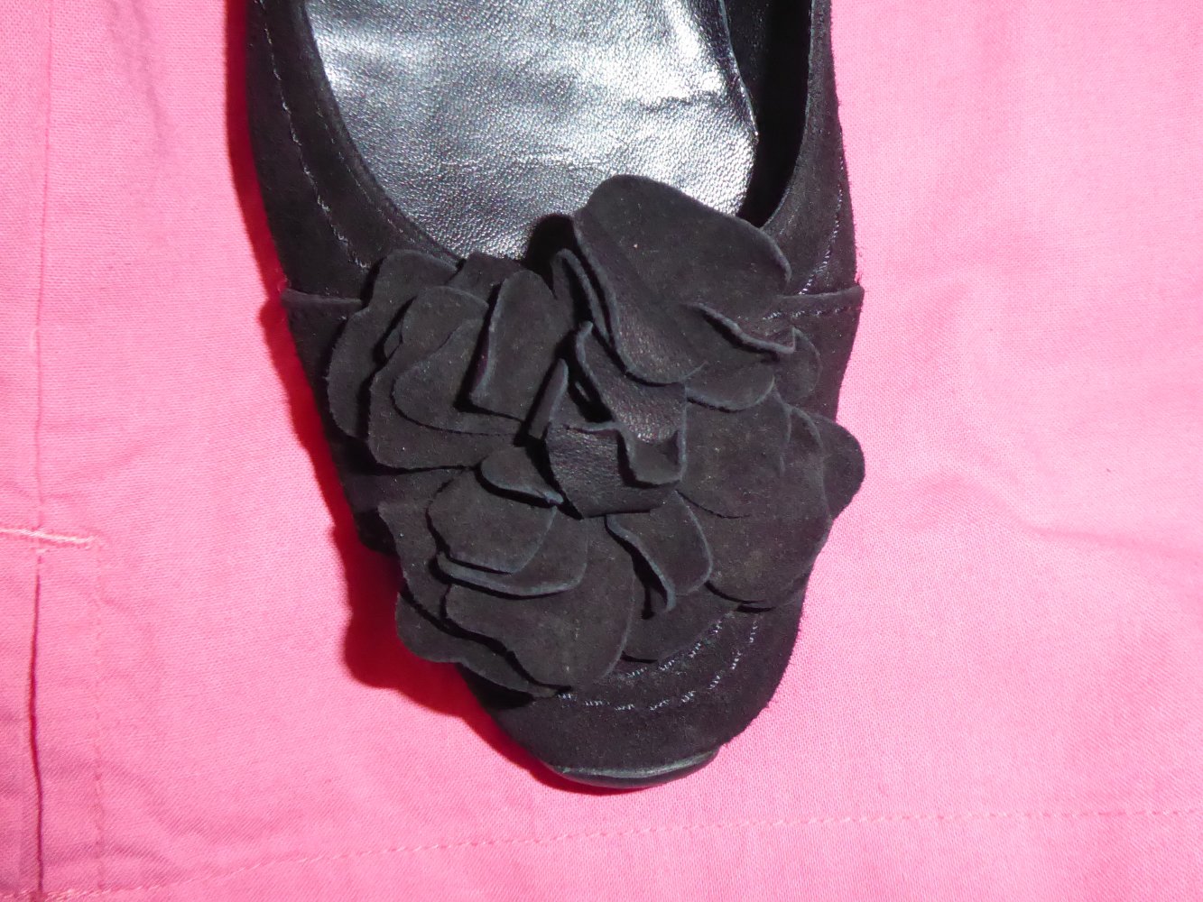 Damen echt LEDER Schuhe Balerina sportiv flach Gr. 40 6,5 K+S Wildleder Pumps rutschhemmend