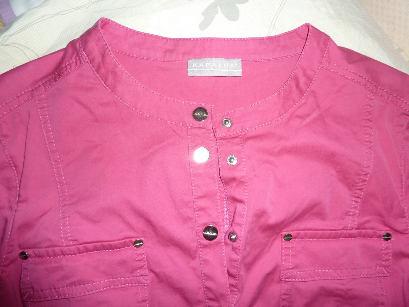 KLeid Kapalua 46 XL pink Baumwolle Sommerkleid neuwertig Brust 60 Länge 99 cm