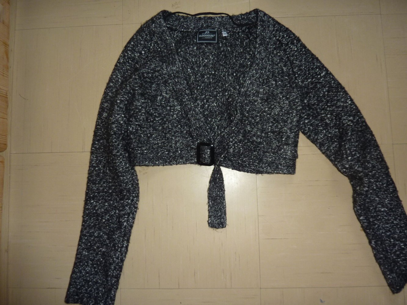 Bolero warm schwarz L M Bolerojacke kein Pulli Strickjacke 40