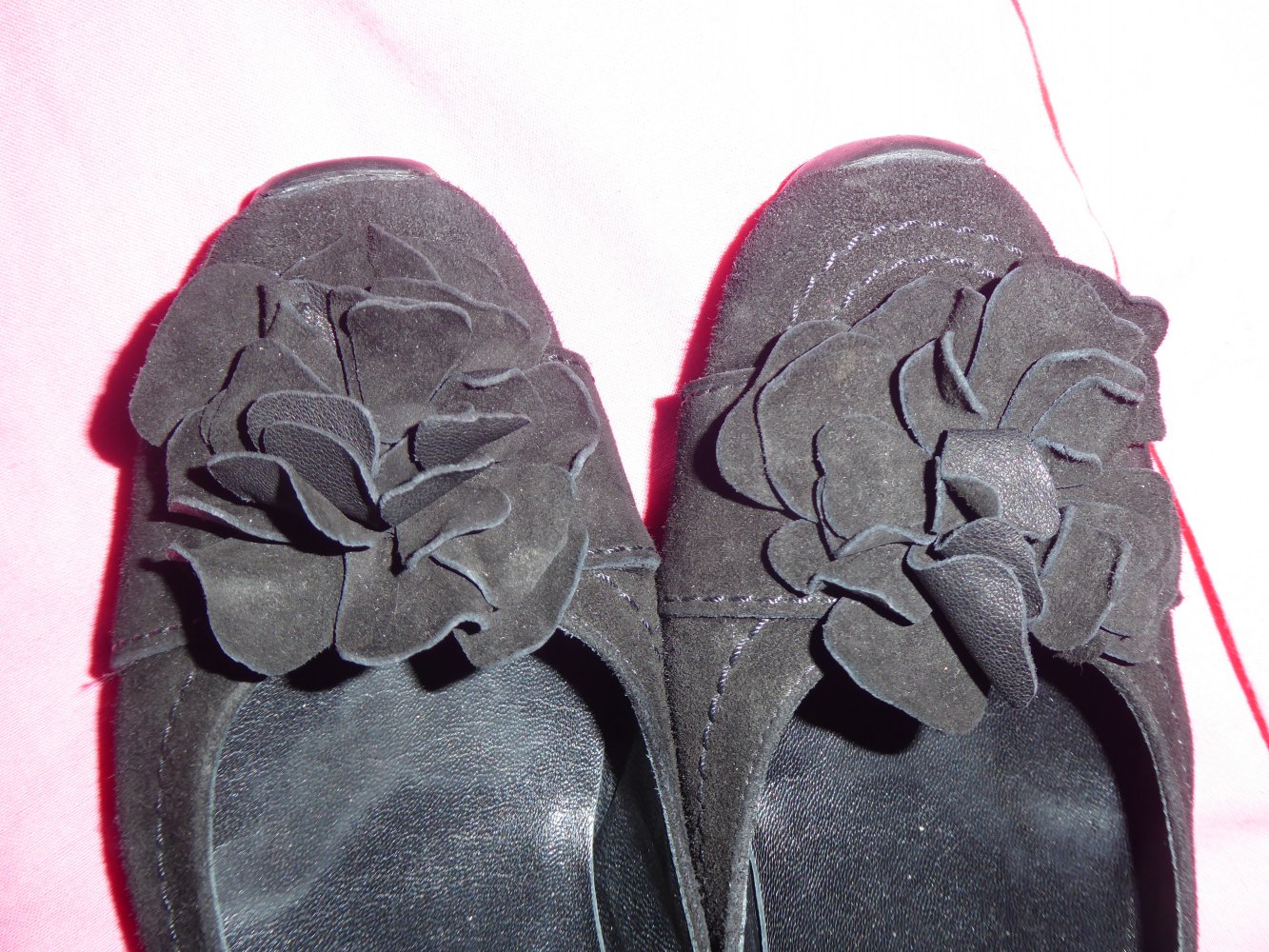 Damen echt LEDER Schuhe Balerina sportiv flach Gr. 40 6,5 K+S Wildleder Pumps rutschhemmend