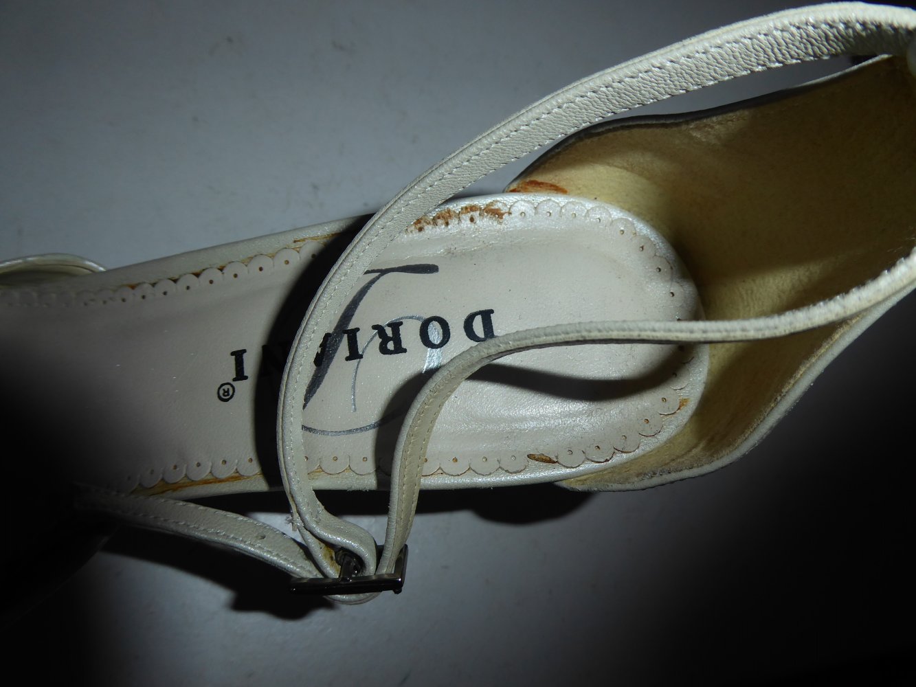 Damen Schuhe Brautschuhe echt LEDER Gr. 40,5 creme ivory Hochzeitsschuhe Pumps 