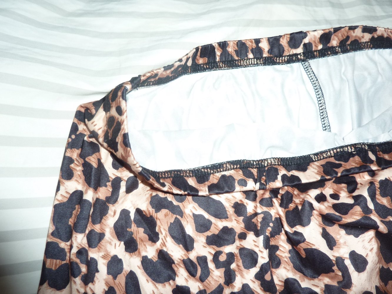 Rock NEU Sommerrock Maxirock Stretch M 40 Leo Look braun schwarz
