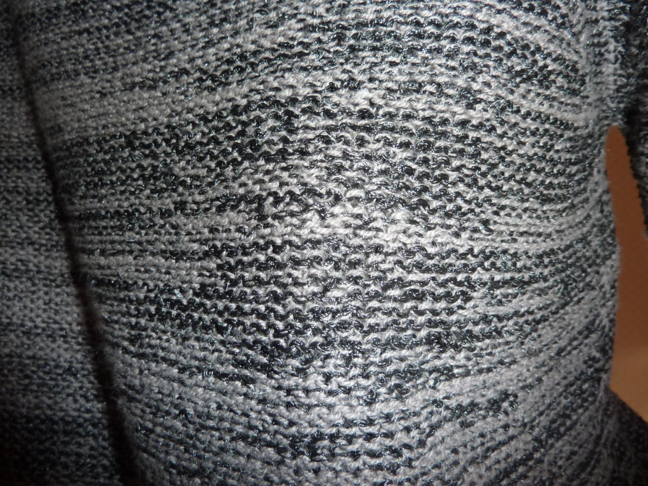 Damen Pullover Street One Gr. S 36 (evtl. 38 ) grau schwarz Pailletten Pulli