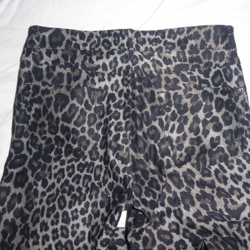 Damen Hose Zerres Comfort 38 S braun schwarz Jeans Schnitt Leo Look Animal Baumwolle