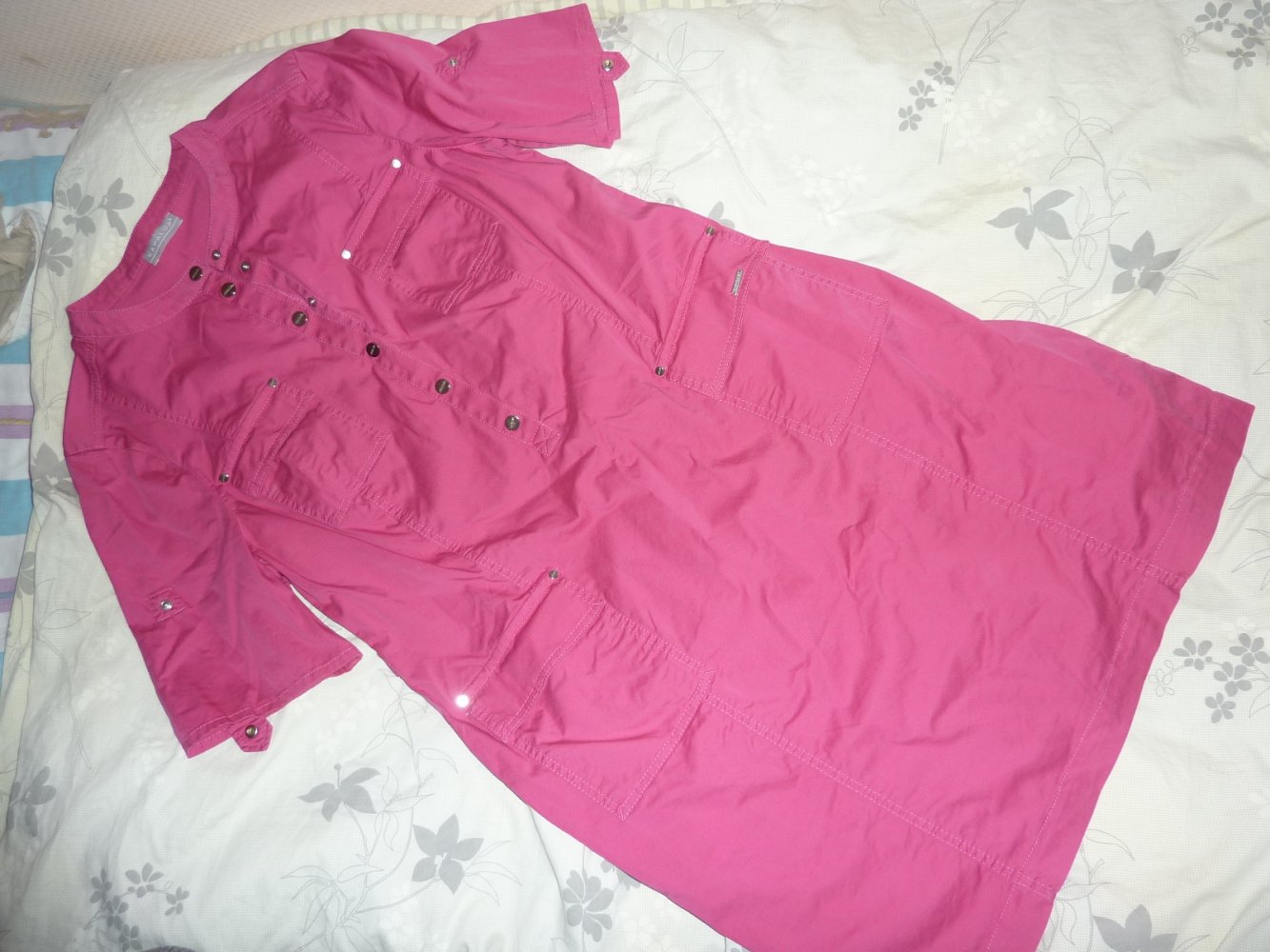 KLeid Kapalua 46 XL pink Baumwolle Sommerkleid neuwertig Brust 60 Länge 99 cm