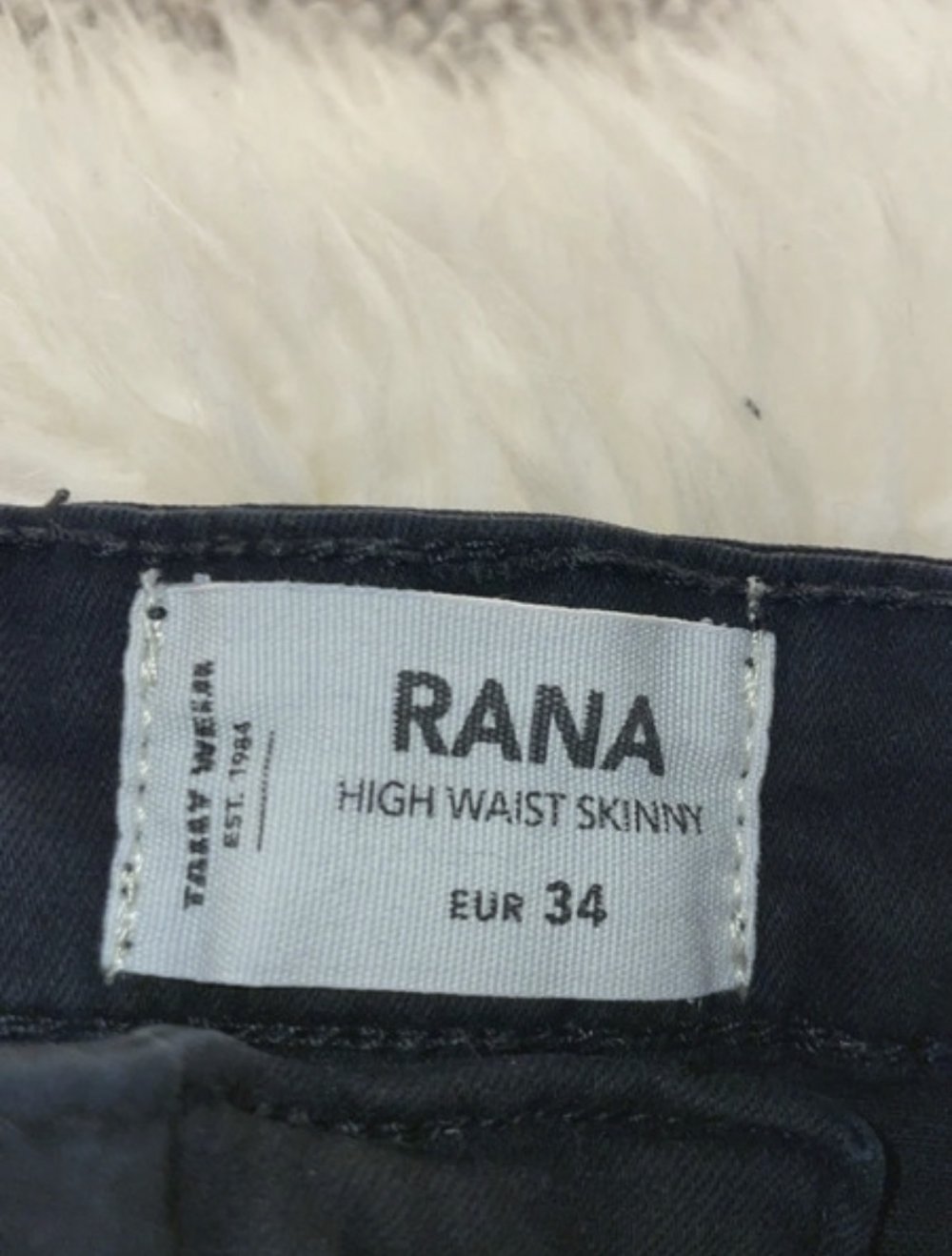 Schwarze high waist Jeans